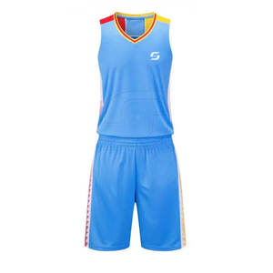 Uniforme de basket-ball sans manches imprimé de haute qualité ensemble nouveau style vêtements de sport respirant et taille plus amicale - Product Image 2