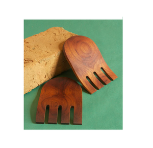 Cuillère à salade main en bois attrayante faite à la main de haute qualité naturelle logo personnalisé serveur à salade en bois à un prix abordable - Product Image 2