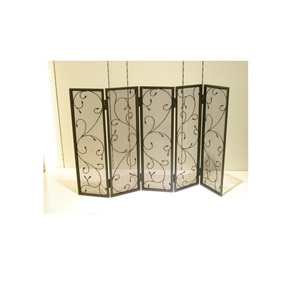 3 Panel <b>Folding</b> Fireplace <b>Screen</b> for Outdoor & Indoor Decorative Item - Product Image 5