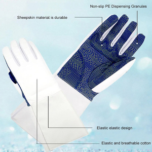 Guantes de esgrima de protección Premium baratos de fábrica, guantes de esgrima de cuero de vaca para trabajo de seguridad a la venta - Product Image 4