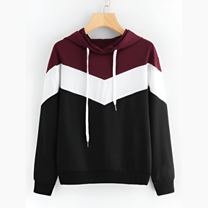 OEM Surpiqûres bloc de couleurs sweat à capuche imprimé coupe ajustée pour hommes pullover de sport jogging sportswear sweat à capuche personnalisé pour hommes sweat-shirt pour hommes - Product Image 3