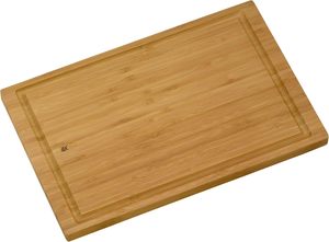 Tabla de cortar de bambú de madera orgánica con nuevos bordes Juego de 3 bloques de cortar de bambú con ranura de jugo para Cocina - Product Image 2