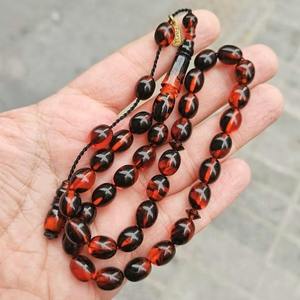 Customizable 10mm Resin Amber Crystal Muslim Rosary Prayer <b>Beads</b> Islamic <b>Tasbih</b> Eco-Friendly Handmade Gift - Product Image 3