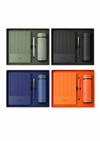 Ensemble cadeau de carnet en cuir PU A5 avec logo personnalisé, stylo brodé, journal d'affaires promotionnel pour entreprises, personnalisation