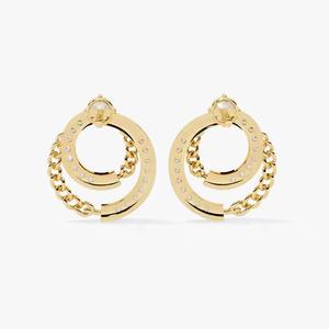 Boucles d'oreilles en or jaune 10 carats à la demande avec diamants ronds cultivés en laboratoire avec clarté VS pour femmes à prix abordable - Product Image 3