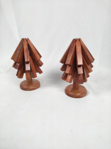 Vaisselle de salle à manger moderne Sous-verres en bois naturel brun de haute qualité Accessoires de boissons de luxe Prix de gros - Product Image 6