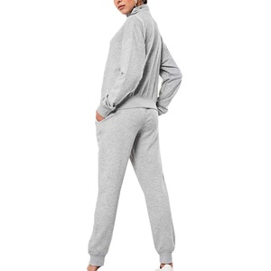 Conjunto de moda personalizada, ropa deportiva, 2 piezas, chándal de algodón, 2025, Etiqueta Privada, 2 piezas, conjunto de chándal, trajes para mujer - Product Image 5