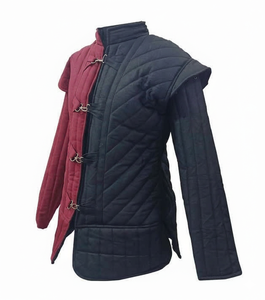 Veste Gambeson Médiévale en Coton Épais Rembourré à Manches Longues, Manteau Aketon pour Cosplay Renaissance, Festivals Historiques, Style Pâques - Product Image 2