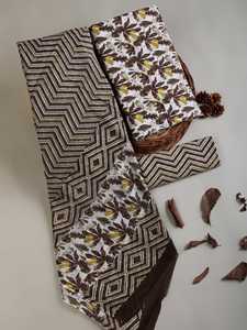 Nouveau costume Salwar Kameez en coton imprimé de style indien et pakistanais tendance, non cousu, en coton léger, imprimé en bloc - Product Image 2