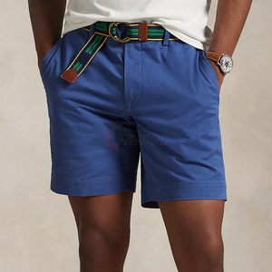 Pantalones cortos de algodón 100% para hombre al por mayor, pantalones cortos deportivos informales de cintura media, transpirables para playa de verano con logotipo personalizado - Product Image 4