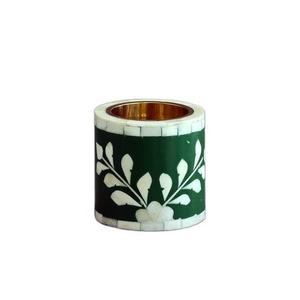 Fresh <b>Oud</b> Fragrance <b>Incense</b> Burner Bakhoor Set with White Floral Design Mop Bone Inlay New Design Aromatic Product - Product Image 1