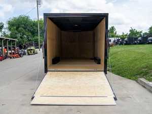 8.5x20 Charcoal Enclosed Trailer with Blackout Package (2) 5200lb Axles Storage