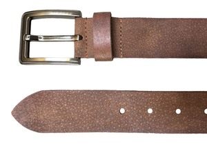 Couleur marron en gros de haute qualité robe en cuir de vachette ceinture en cuir véritable pour hommes célèbre marque ceinture de luxe USA - Product Image 5