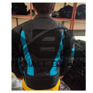 Veste de course de moto grande taille personnalisée en gros vêtements de sport avec veste de motard coupe-vent et respirante à motif imprimé - Product Image 5