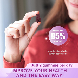 Vitamines gélifiées Ca <span class=keywords><strong>Mg</strong></span> Zn D3 <span class=keywords><strong>B12</strong></span> Folate Sureau Sans gluten Sans allergènes pour la santé des os et des dents de la famille Vente en gros OEM - Product Image 6