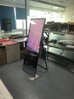 Miroir de fitness intelligent 32 pouces avec écran tactile capacitif et affichage numérique