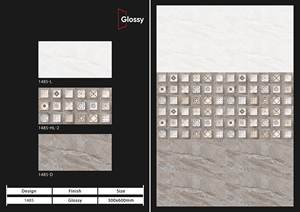 Venta al por mayor acabado brillante pulido 30X60 cm 300X600mm azulejo de pared de baño de cerámica Interior - Product Image 3