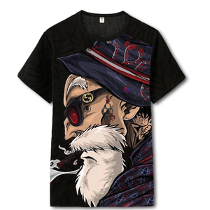 T-shirt de sport pour homme surdimensionné à séchage rapide en polyester, col rond, impression numérique, manches courtes - Product Image 3