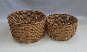 Cestas de Jacinto de Agua Natural Ecológicas de Alta Calidad, Forma de 1-3L de Capacidad, Organización de Almacenamiento para el Hogar, Artículos para la Mesa, Artículos para el Hogar - Product Image 4