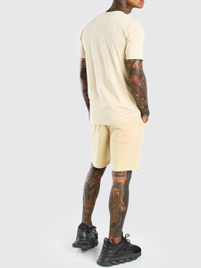 Camiseta sin mangas Unisex personalizada Pantalones cortos Conjunto de dos piezas Camisetas sin mangas de verano Pantalones cortos Chándal Lavado ácido Camisas y pantalones cortos Conjunto Hombres - Product Image 3