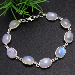 สร้อยข้อมือพลอยสีรุ้งประดับพลอยทำด้วยมือ925เงินสเตอร์ลิงของขวัญเครื่องประดับสำหรับงานแต่งงาน - Product Image 4