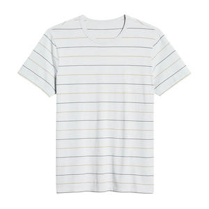 T-shirts pour hommes slim fit, manches courtes, respirants, séchage rapide, 100% coton, t-shirts pour hommes de haute qualité en vente - Product Image 2