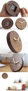 Horloge murale en bois personnalisée pour une décoration intérieure élégante, bois naturel moderne, mouvement électrique, design personnalisable, cadeau de retraite - Product Image 5
