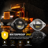 6 Luces Laterales LED para Camión, 12-24V DC, Impermeables, Luces Traseras para Remolque, Ajuste Universal para Camión, Furgoneta, Autobús, RV
