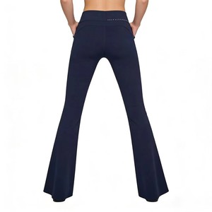 High Waisted Flared Yoga Pants Stretchy Slim Fit Active Leggings for <b>Women</b> Breathable Comfortable Dance Workout <b>Trousers</b> Custom - Product Image 2