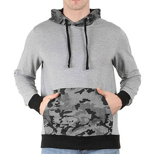 Chaqueta de Invierno con Capucha para Hombre, Diseño Personalizado, Patrón Sólido, 100% Algodón, Tejido de Punto, Ecológico, Secado Rápido - Product Image 1