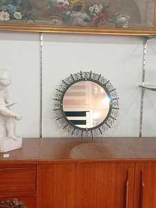 Miroir mosaïque argent, miroir mosaïque rond - Product Image 4