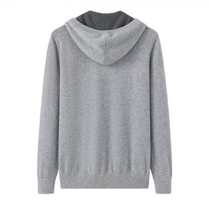 เสื้อฮู้ดมีซิปไซส์ใหญ่พิเศษสำหรับผู้ชายเสื้อเอวลอยยอดนิยมย้อมสีล้วนสำหรับฤดูหนาวและฤดูใบไม้ร่วงสินค้ามา2025 - Product Image 4