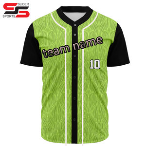 Factory Price Custom Baseball Shirt V Neck Men Baseball Uniform Full Button - Product Image 6