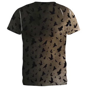 เสื้อยืดซับลิเมชั่นสั่งทำพิเศษ 100% โพลีเอสเตอร์ แห้งเร็ว ระบายอากาศได้ดี พิมพ์ลายทั่วตัว ชุดกีฬา ผู้ผลิต OEM - Product Image 4