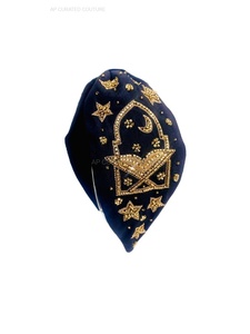 คอลเลคชั่นใหม่ 2026 ผ้าคาดผมประดับลูกปัดลายพระจันทร์และดวงดาว ผ้าโพกหัวแบบสั่งทำพิเศษสำหรับเทศกาลอีด ผ้าคาดผมประดับลูกปัดสำหรับรอมฎอน แฟชั่นผ้าคาดผมประดับลูกปัดสำหรับผู้หญิง - Product Image 6