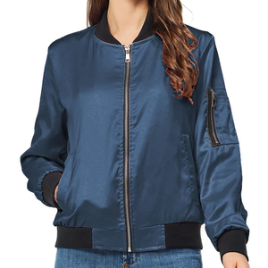 Bomber de béisbol con logotipo personalizado en blanco, cremallera completa, dobladillo acanalado, carcasa de lana, chaqueta universitaria de tejido largo transpirable para hombres - Product Image 6