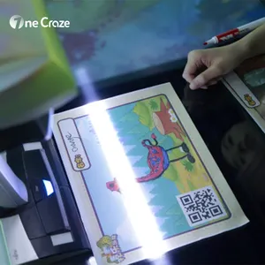 बच्चों रोमांचक इंटरैक्टिव प्रोजेक्टर गेम 3 डी इमर्सिव सिम्युलेटर इनडोर खेल जादू पेंटिंग प्रक्षेपण