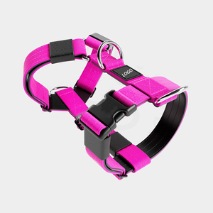 Customizable <b>Large</b> Sports <b>Dog</b> <b>Harness</b> Comfortable Corduroy Nylon Pet Apparel Accessory Solid Pattern for Spring Christmas - Product Image 2