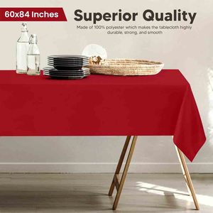 Prix de gros nappes rectangulaires personnalisées couverture de table à manger nappes de fête coton lin nappe personnalisée - Product Image 2