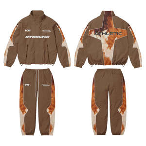 Streetwear sur mesure deux pièces pour hommes, ensemble de survêtement à capuche grande taille, pantalons de survêtement pour l'hiver, vêtements de sport en gros - Product Image 1