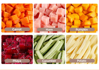 Trancheuse à bananes Trancheuse à fruits et légumes Coupeur de cubes de pommes de terre/chips de pommes de terre