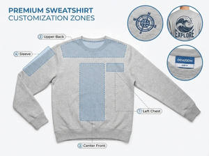 เสื้อสเวตเชิ้ตคอกลมผู้ชายทรงโอเวอร์ไซส์ นุ่ม สบาย ใส่ได้ทุกวัน ทุกฤดู เสื้อผ้าลำลองสำหรับผู้ชาย - Product Image 4