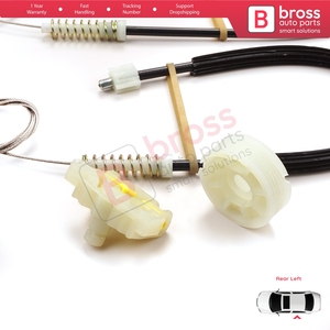 Kit de réparation de lève-vitre arrière gauche BWR5095 pour Laguna MK3 X91 BT0/1 KT0/1 2007-2015 5 portes 827010001R - Product Image 6
