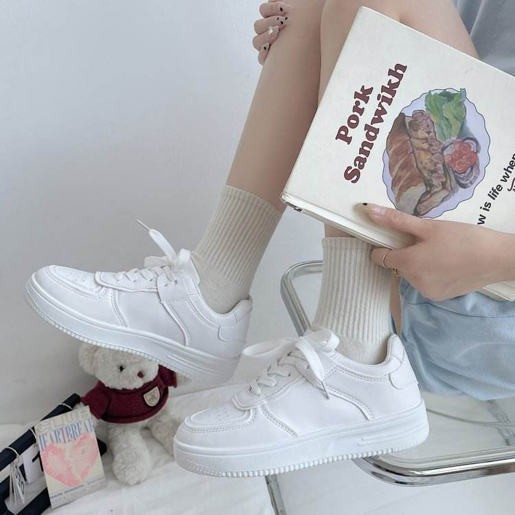 White Sneakers Ulzzang Casual Shoes Wholesale Fashion Walking
