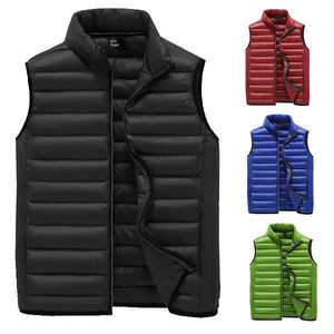 Custom Printed Men High Quality Custom Colors Half Sleeves Puffer <b>Quilted</b> <b>Waistcoat</b> Bubble Jacket Vests - Product Image 4