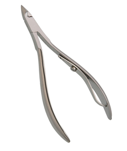 Professional Stainless Steel Cuticle Nipper 10 cm, Lap Joint, S/Spring Flat Blade Sharp Tip <b>Nail</b> <b>Tool</b> for Adults Finger - Product Image 3