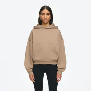 Sudadera con Capucha de Invierno para Mujer, 100% Algodón de Alta Calidad, Diseño Casual Urbano con Hombros Caídos, Transpirable, Ecológica y Estampada - Product Image 1
