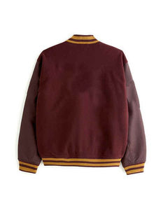 Chaqueta cortavientos para deportes de invierno para hombre, impermeable, transpirable, a la moda, bombardero liso, chaquetas universitarias con letras bordadas - Product Image 4