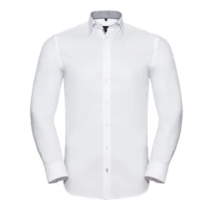 Chemise à chevrons contrastée sur mesure pour coffrets cadeaux d'affaires - Product Image 1
