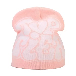 Nouveau automne et hiver Design personnalisé mode unisexe Hip Hop Jacquard tricoté chapeaux chaud Style américain polyvalent rue bonnets - Product Image 6